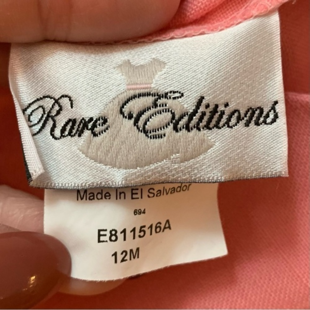 Rare Editions Pink Occasion Dress 12 months - Picture 4 of 10